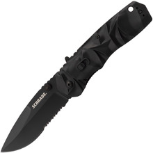 Schrade Black Dual Action 40% Ser Assist/Manual Folder, Oțel AUS-8. Liner Lock, Actuator deget, Th - KNIFESTOCK