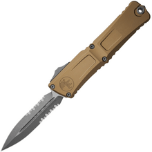 Microtech Combat Troodon® D/E Gen III Apocalyptic® Tan Apocalyptic® Two Partial Serrated - KNIFESTOCK