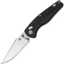 QPS Reptile 14C28N, Stonewash-Satin, Griff: Schwarzes G10 QS165-C1 - KNIFESTOCK