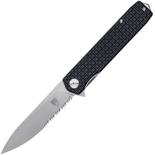 CobraTec Medium Cayden Svart Drop Serrated 01CT023 - KNIFESTOCK