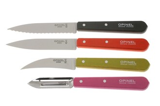 Juego de cuchillos de cocina Opinel con pelador 4 piezas - KNIFESTOCK