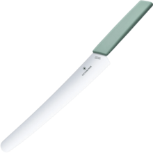VICTORINOX Nůž na chléb a pečivo, aqua 6.9076.26W44B - KNIFESTOCK