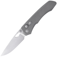 Real Steel Griffin Ultimatum Titan, Vanax Satin Button lock RE-7131T2 - KNIFESTOCK