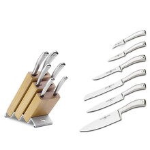 WUSTHOF sada CULINAR 6ks, blok + nože, svetlý - KNIFESTOCK