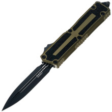 Microtech SCARAB II GEN III D/E BLACK STANDARD OD GREEN 1280-1OD - KNIFESTOCK