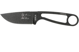 ESEE Izula Noire avec Étui Noir Modèle Signature IZULA-B-SIG - KNIFESTOCK
