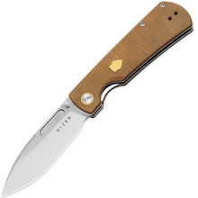 Kizer Retro | Nitro-V | Micarta & Brass | - KNIFESTOCK