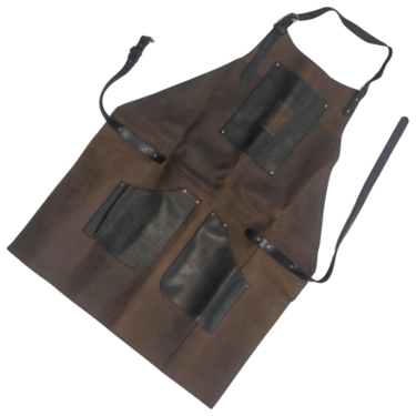 Beavercraft Genuine Leather Apron Black&Brown AP3X - Protective