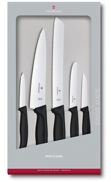 Victorinox Swiss Classic Kitchen Set, 5 pieces in black - 6.7133.5G