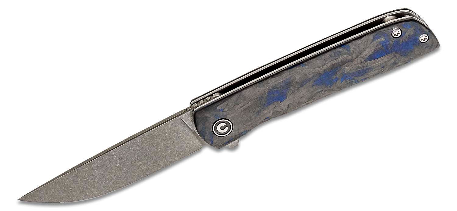 CIVIVI Bo Flipper CF Blue/Black Gray Stonewashed C20009B-A