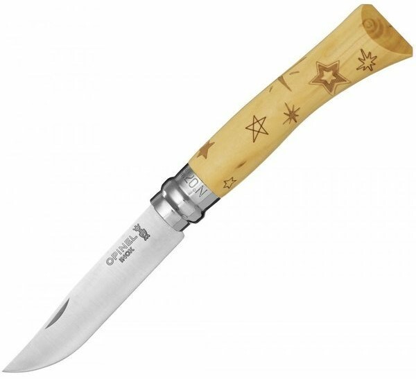 Opinel VRI N°07 Inox Nature Motiv Stars 001549