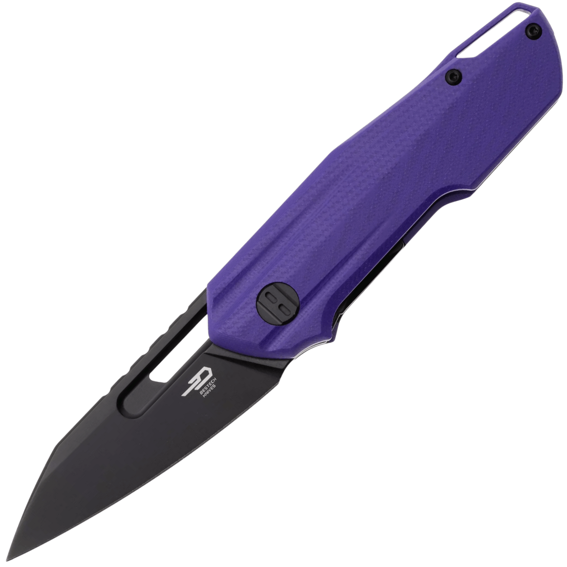 Bestech Knives Toddler Black stonewash 14C28N G10 Purple BG64D