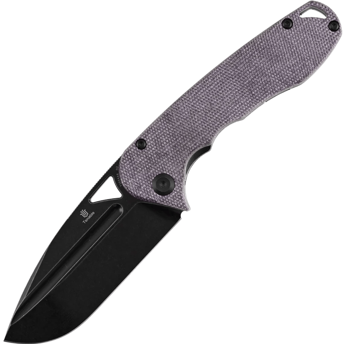 Tenable Bömbur Blackwash D2 Purple Micarta T1054A6