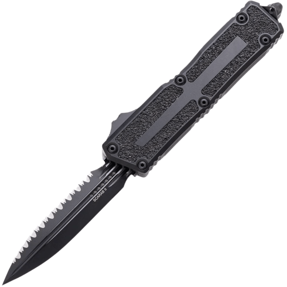Microtech SCARAB II GEN III D/E BLACK FULL SERRATE TACTICAL 1280-3T