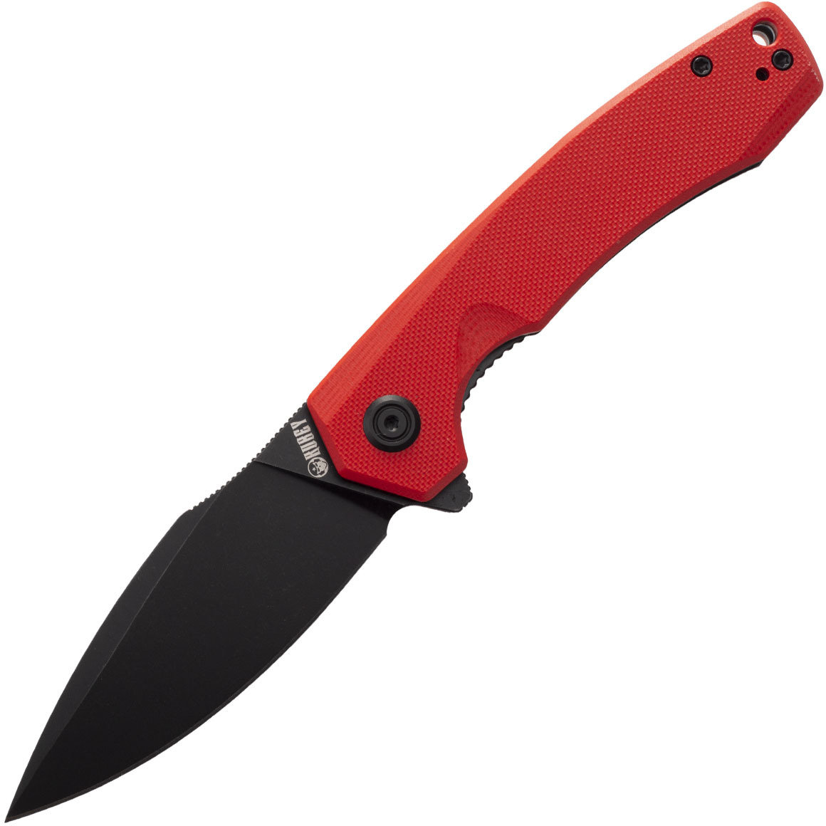 KUBEY Calyce Liner Lock Flipper Folding Knife Red G10 Handle KU901F