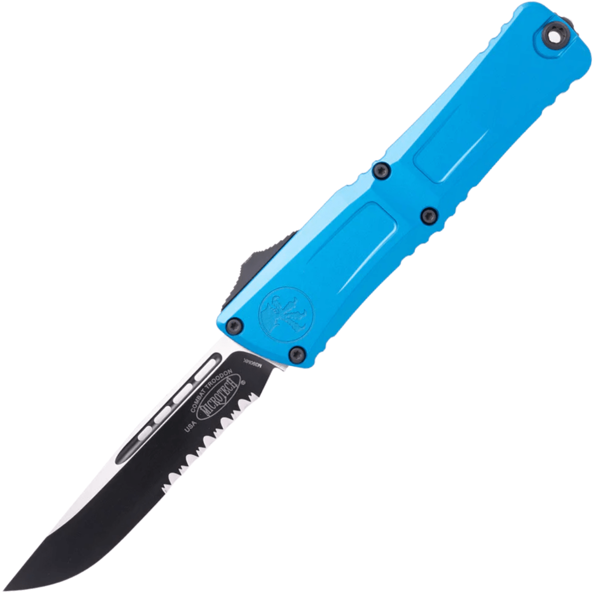 Microtech Combat Troodon® S/E Gen III Blue Partial Serrated 1143-2BL