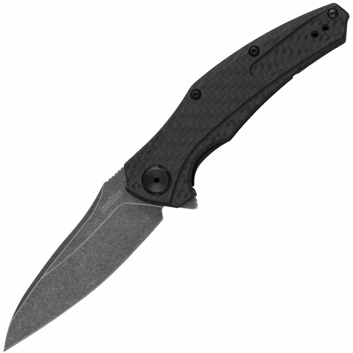 KERSHAW Bareknuckle - M390, Carbon Fiber, BlackWash 7777CFM390
