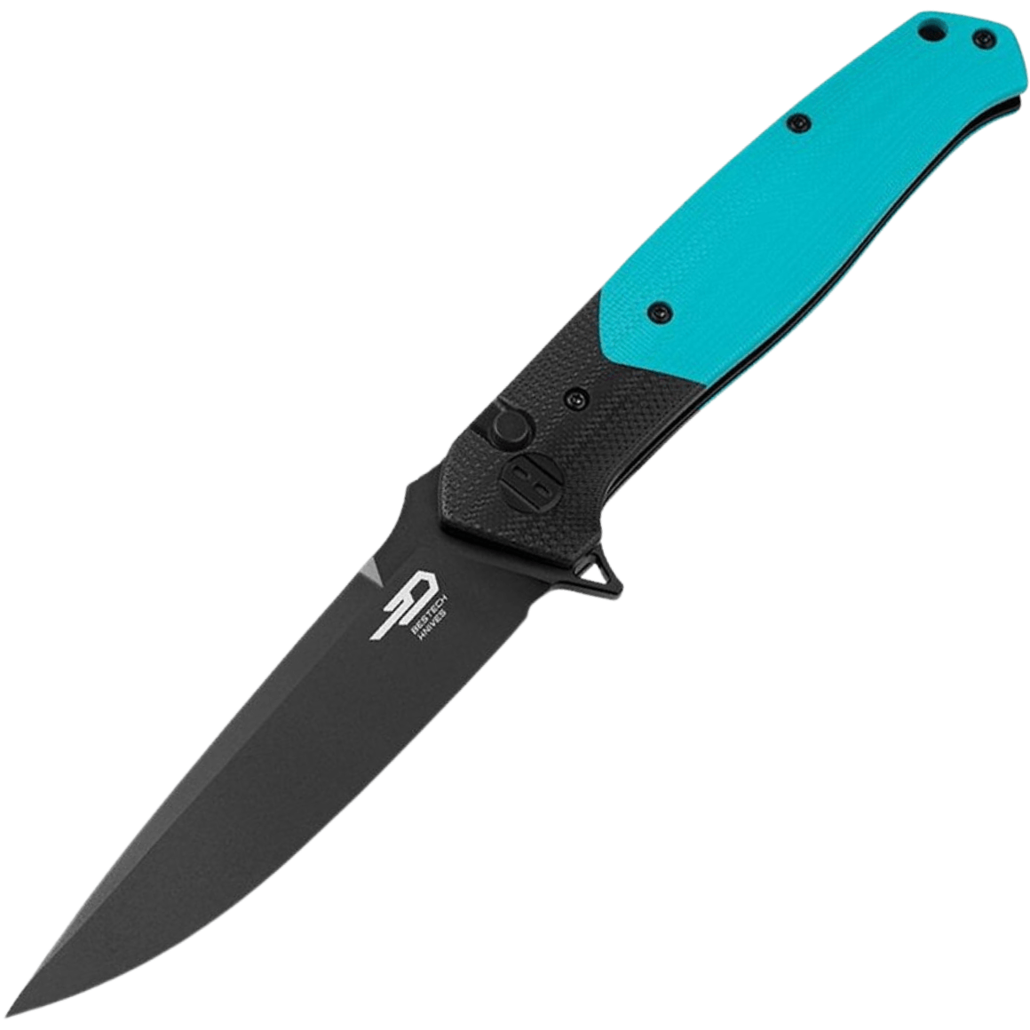 Bestech Swordfish14C28N, G10 Black and Light Blue BG62E