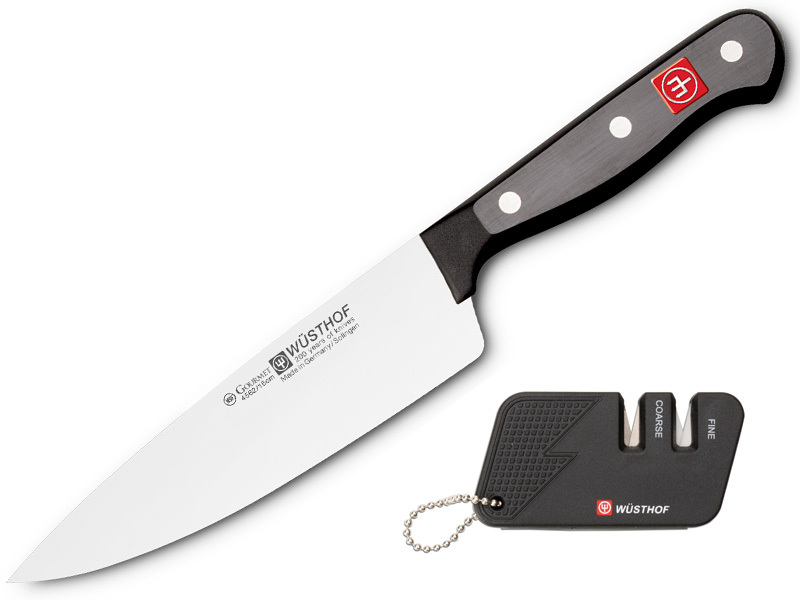 WUSTHOF sada GOURMET kuchársky 16 cm + vrecková brúska zadarmo