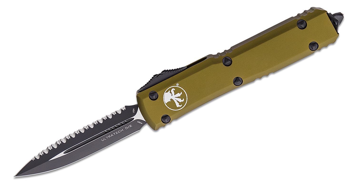 Microtech Ultratech D/E Black F/S Od Green 122-3OD