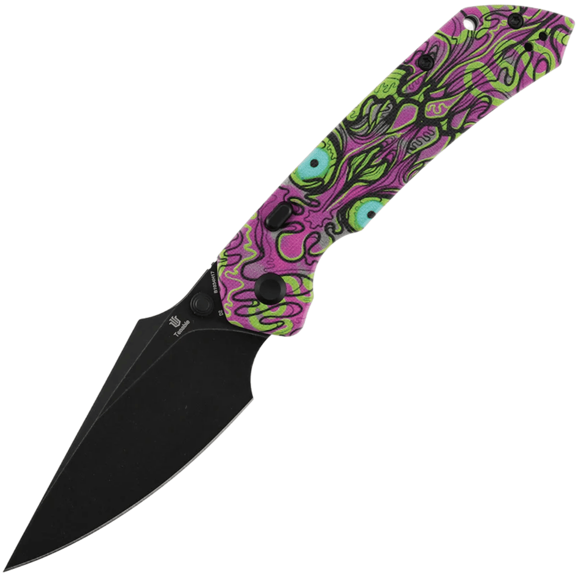 Tenable Fenrir Blackwash D2 Jade G10 with Purple Undead Print B1034H17