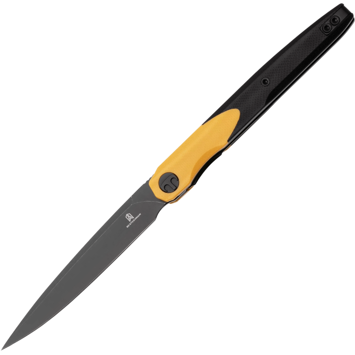 Bestechman LANZA-Black Stonewash-14C28N-G10-Yellow+ Black BMK14F