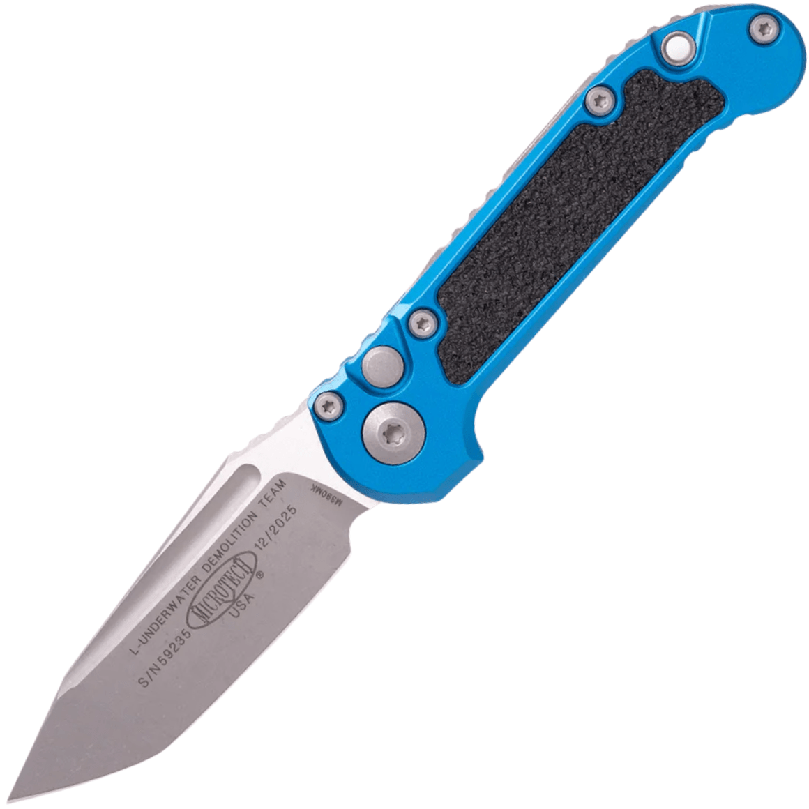 Microtech L.U.D.T.® T/E Gen III Blue Apocalyptic® Standard 1136-10APBL