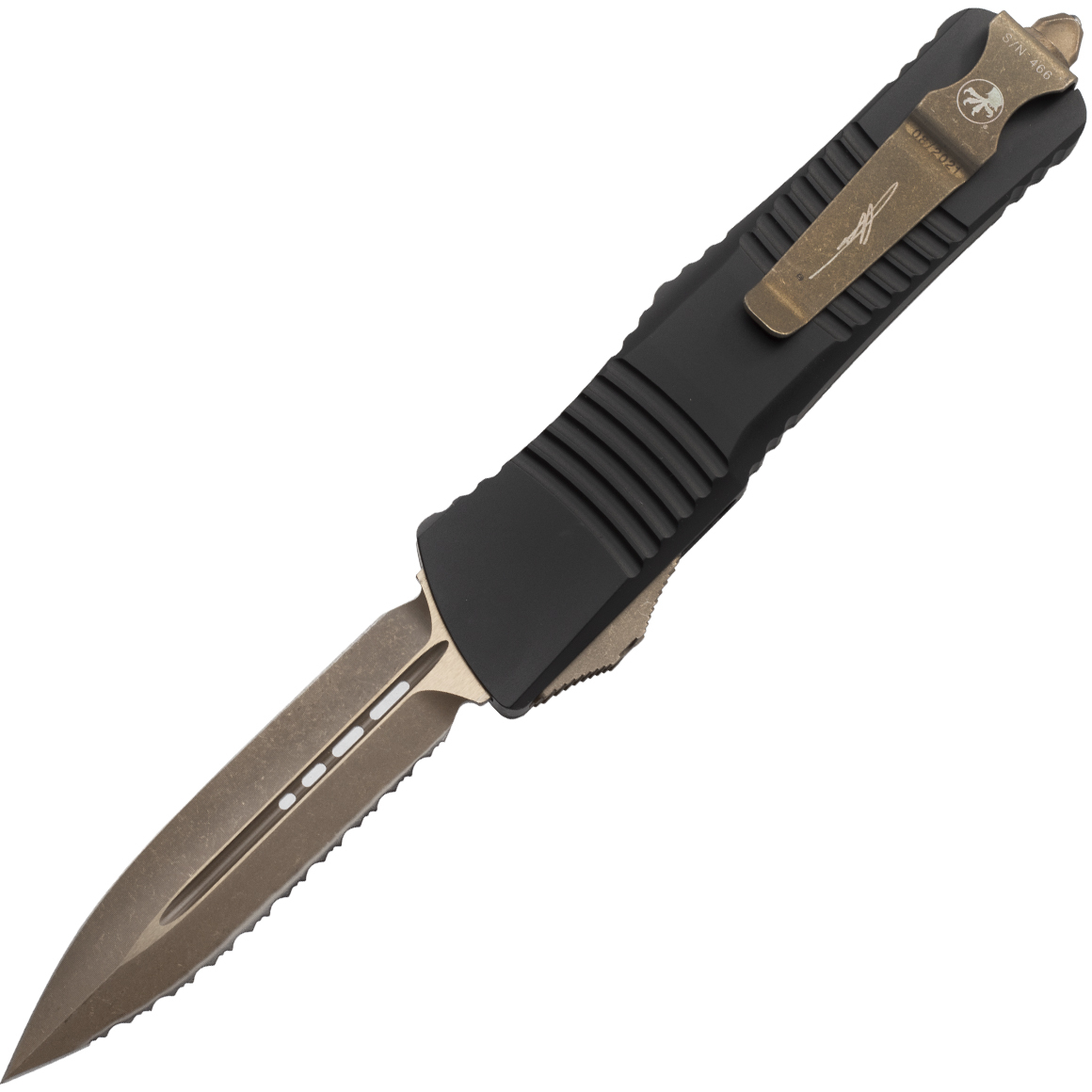 MICROTECH Combat Troodon D/E/W Bronze Apocalyptic CF Signature 142-15APCFS