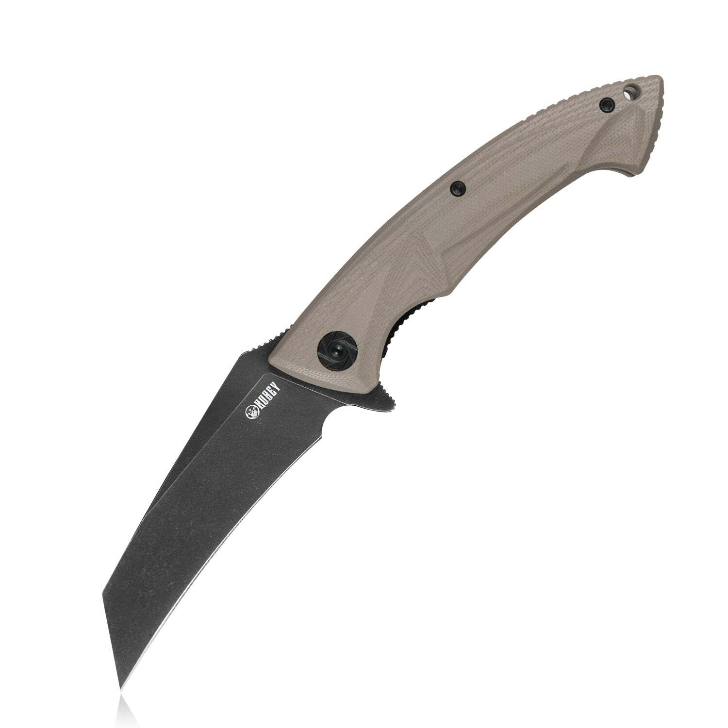 KUBEY New Anteater Nest Liner Lock Folding Knife Tan G10 Handle KU212C