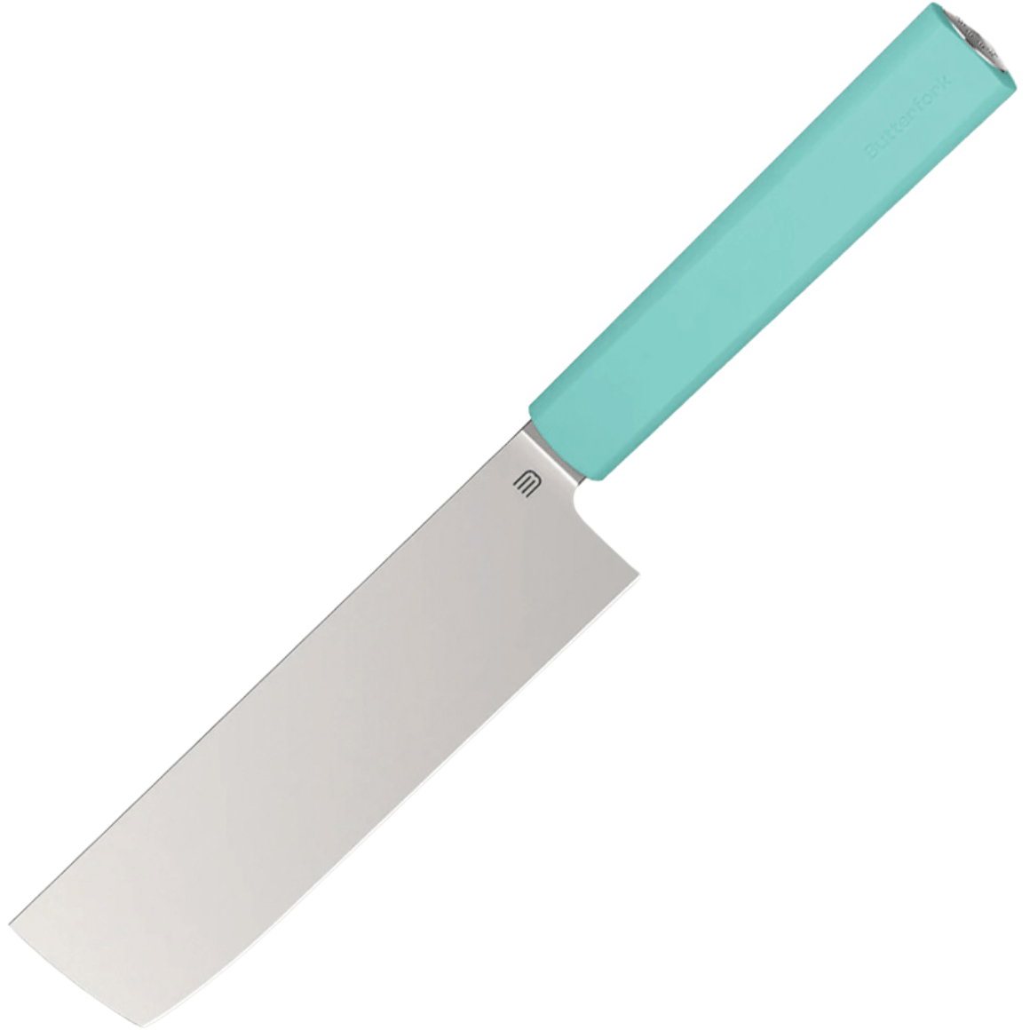 Butterfork Nakiri Knives Turquoise Green, AR-RPM9, NO sheath BF01-NK-MTNS