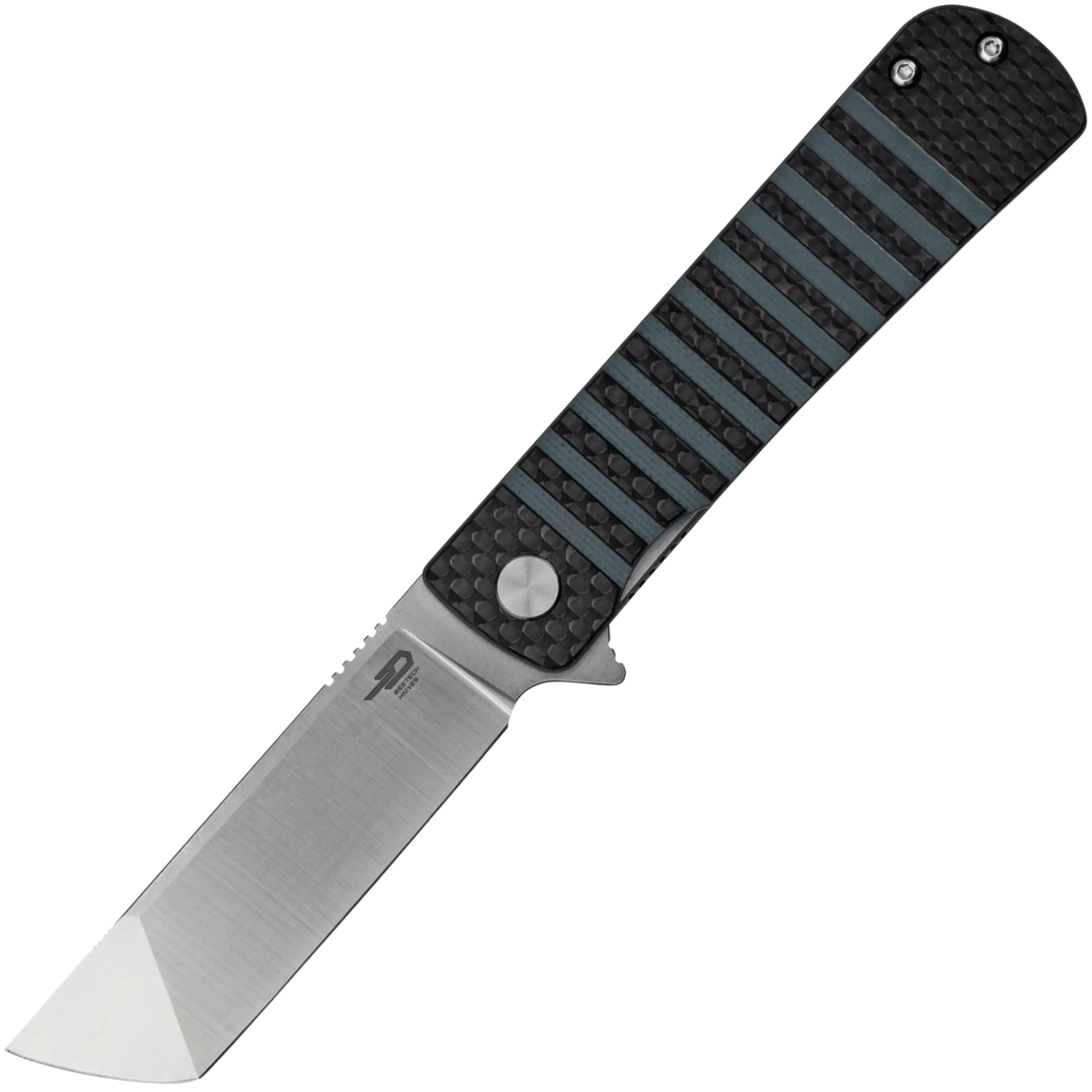 Bestech TITAN 154CM, Stonewash+satin, Interlayer with Carbon Fiber and G10 BL04B