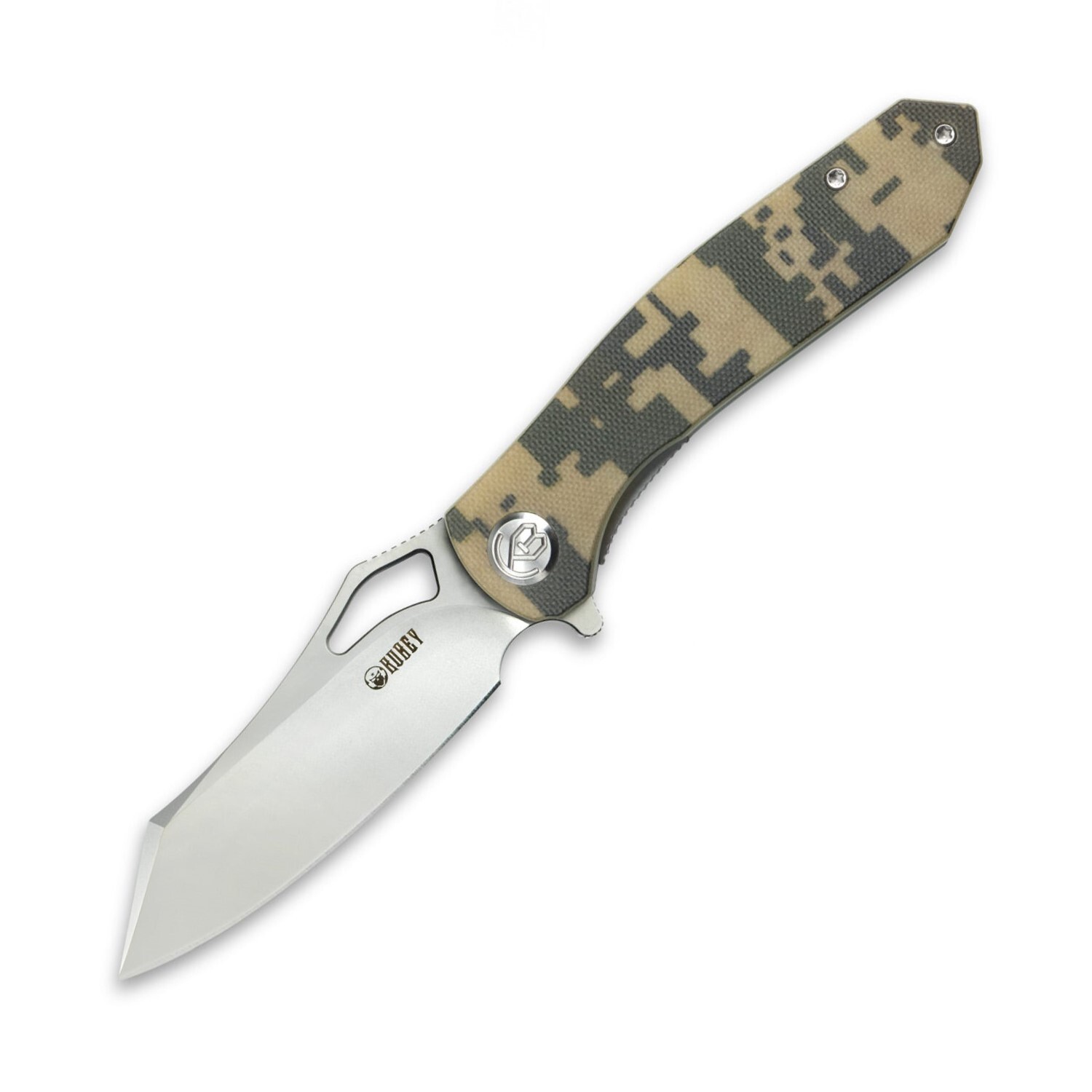 KUBEY New Drake Nest Lliner Lock Folding Knife Camo G10 Handle KU310B