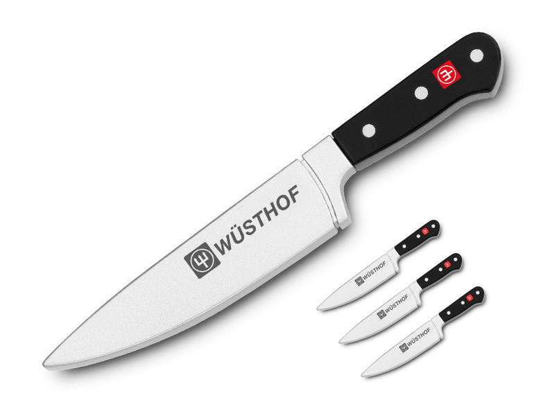 WUSTHOF magnetky na ladničku v tvare noža, sada 4ks WUSTHOF magnetky na ladničku v tvare noža, sada 4ks