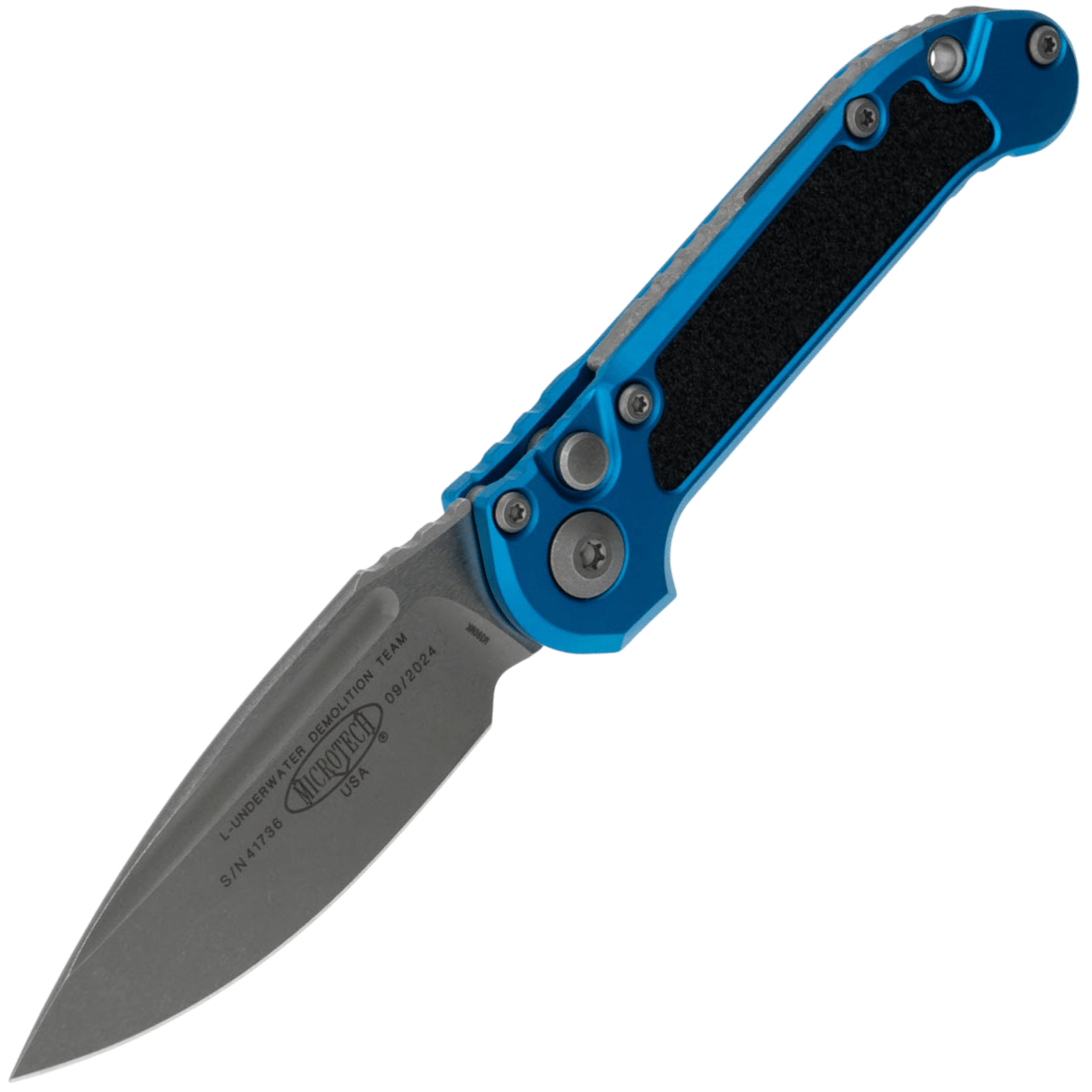Microtech L.U.D.T.® S/E Gen III Blue Apocalyptic® Standard 1135-10APBL