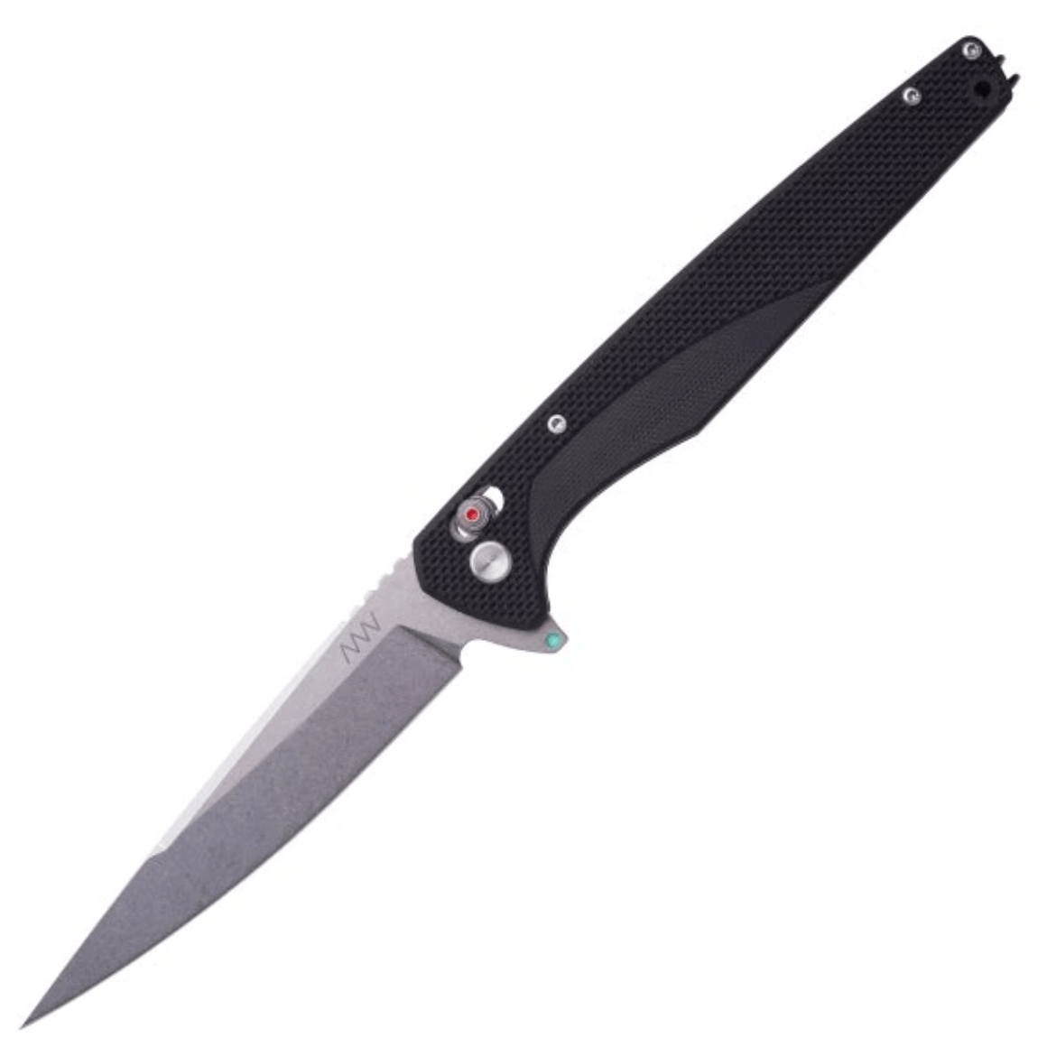 ANV Knives A300 - Sandvik Stonewashed, Flipper with Black G10 handle