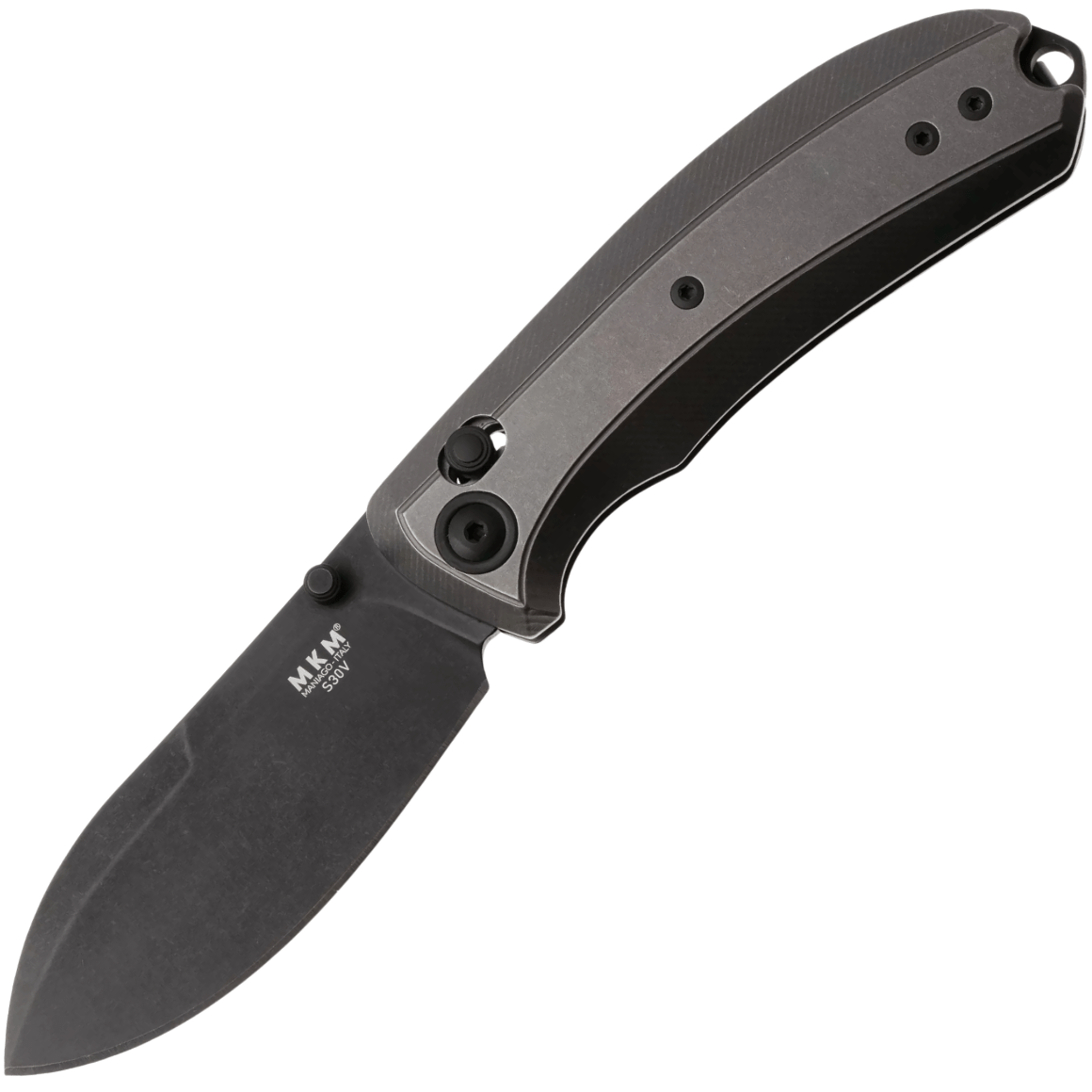 MKM BOLERO – BLACK STONEWASHED S30V bld - BRONZE ANODIZED TITANIUM MK BL-TBRD