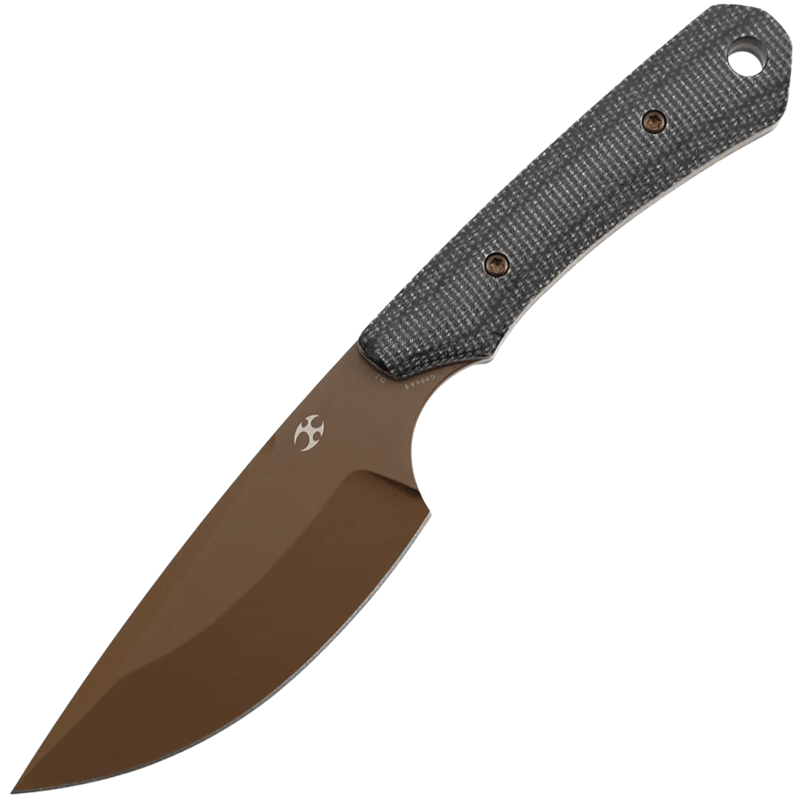 Kansept Flank Rose Gold Coated D2 Black Micarta G006A3
