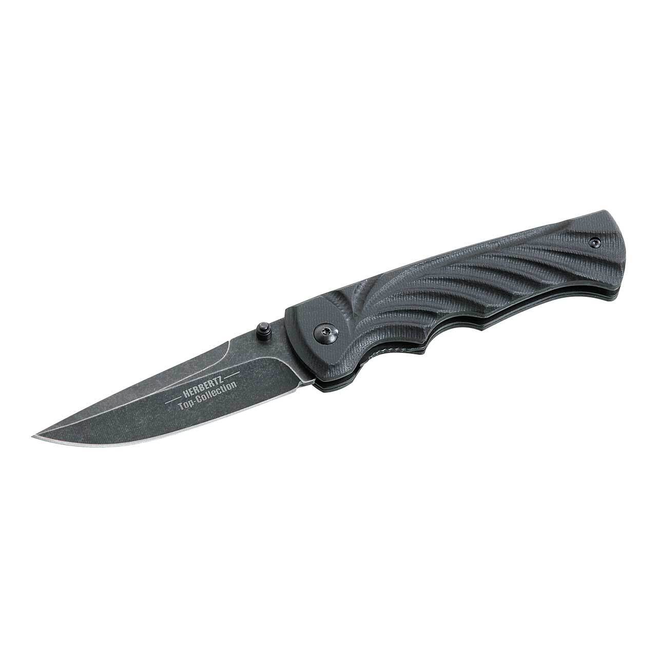 Herbertz HERBERTZ Top Collection Einhandmesser, AISI 420 Stahl, Stonewashed, G-10 Griffschalen, Ny 5