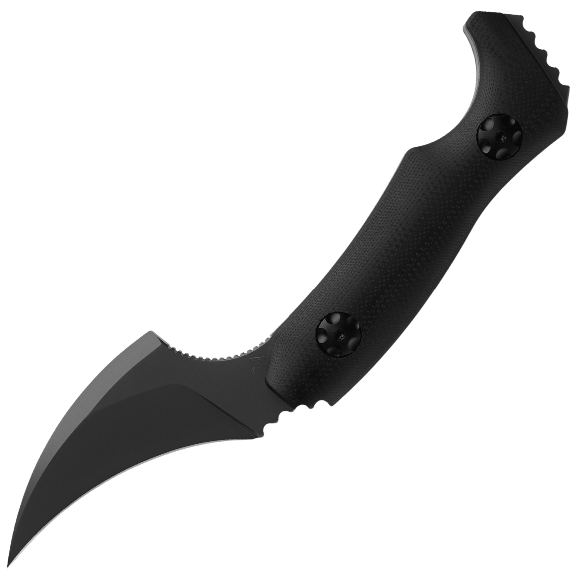 Ameight Knives LSM-2.82" Dark Grey PVD 14C28N balde,Black G10 handle