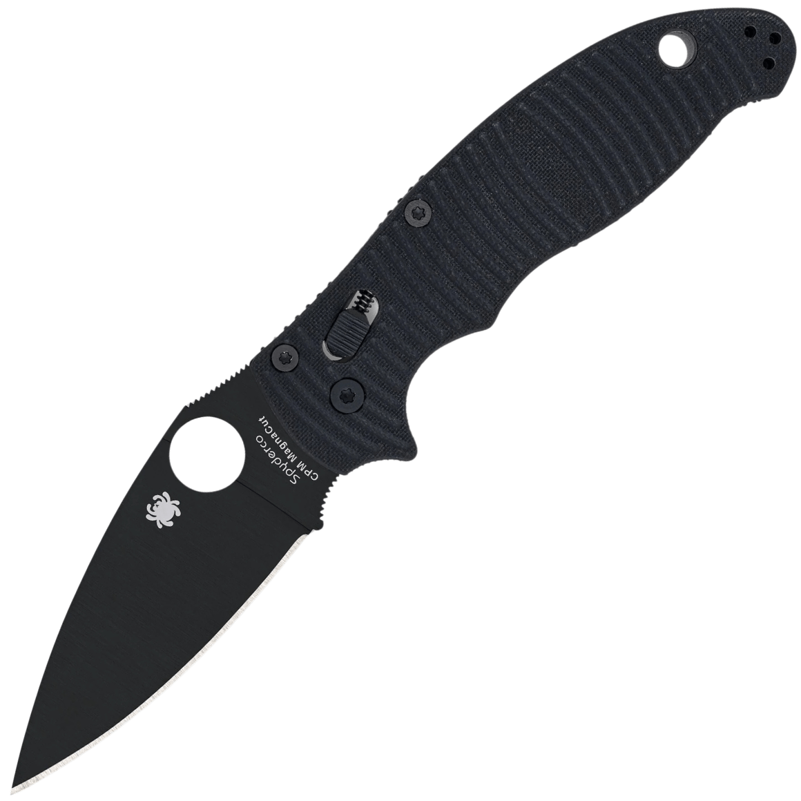 Spyderco Manix 2 Salt Black G-10 CPM MagnaCut Black Blade C101GMCBKP2