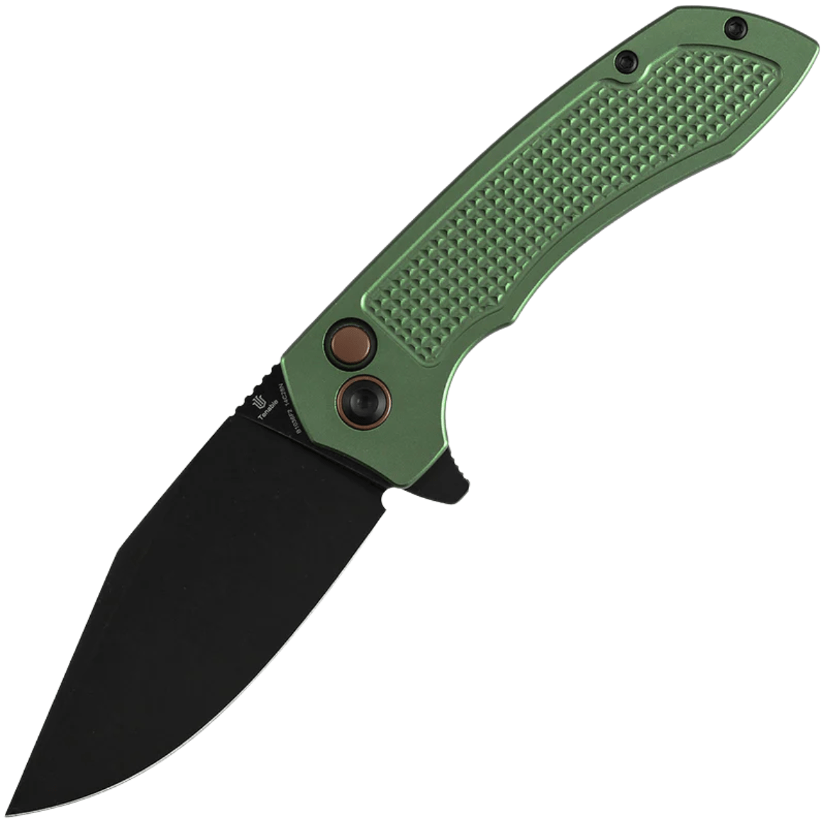 Tenable Entity Blackwash 14C28N with Dark Green Aluminum B1036F2