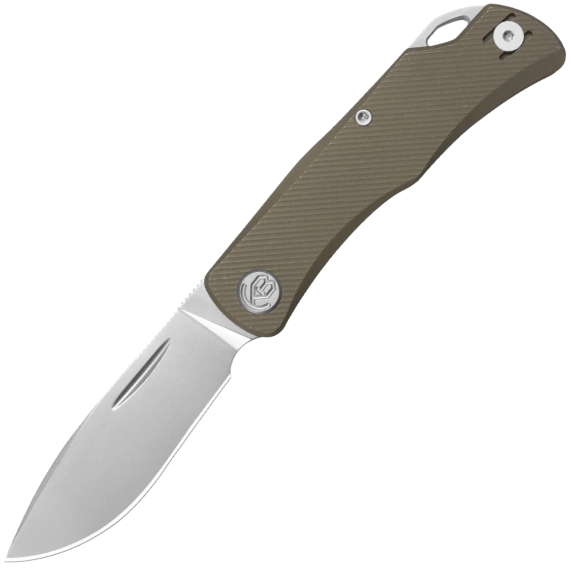 KB Knives El Dorado Silver Bead Blast M390 Blade Bronze Ano Titanium Micro Milli KB469D