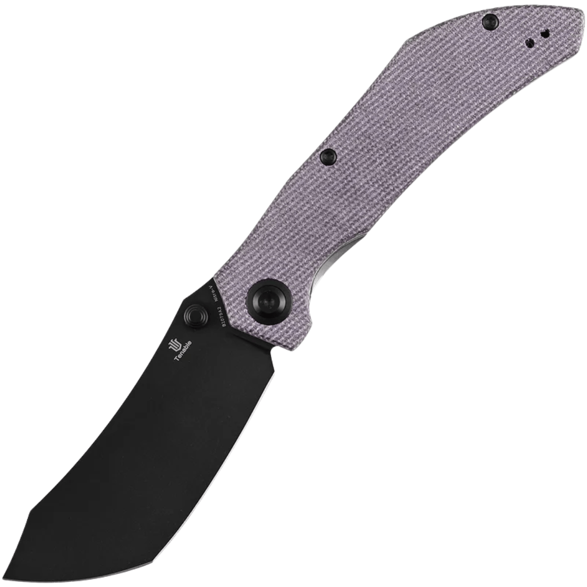 Tenable Tipper Blackwash Nitro V with Purple Micarta B1079A2