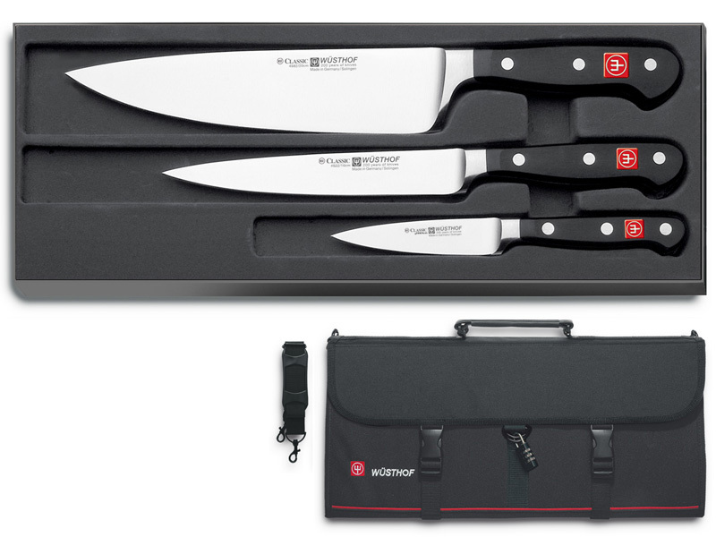 Wusthof CLASSIC 3 nože+taška D9608+D7379