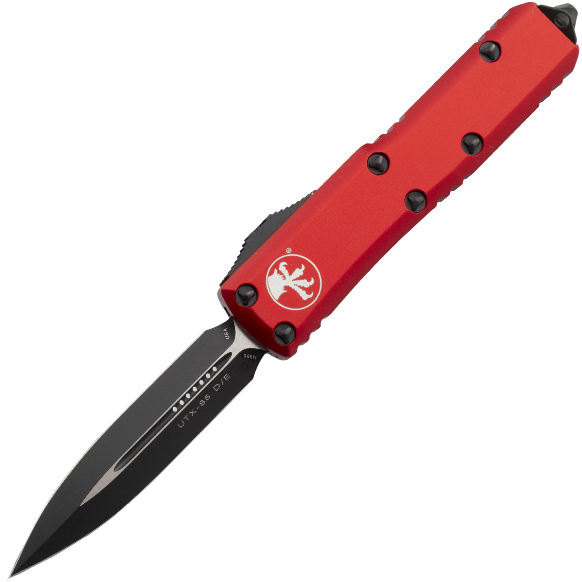 MICROTECH UTX-85 D/E Black Standard Red 232-1RD