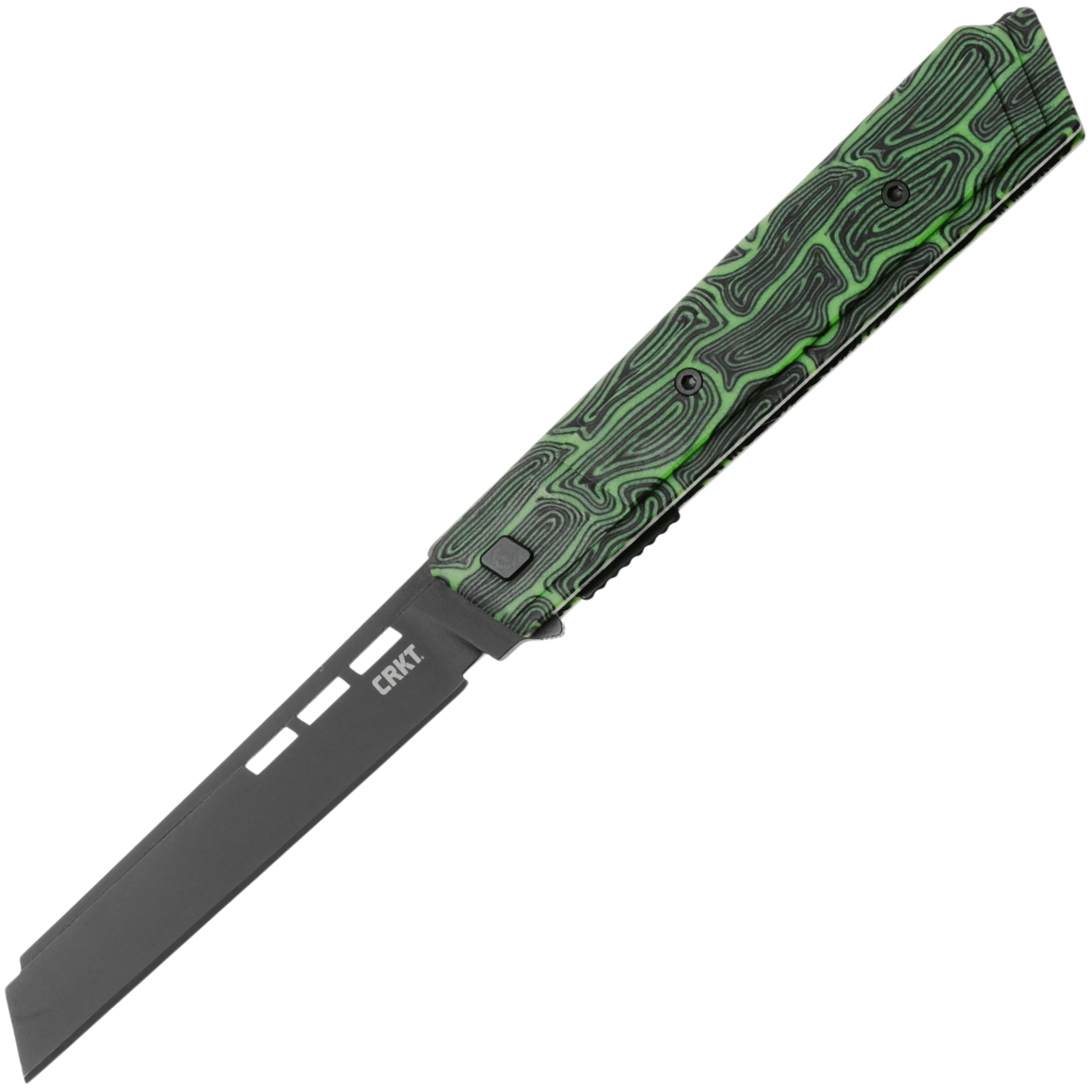 CRKT Zephyr 14C28N, G10 Green White cr-3850G