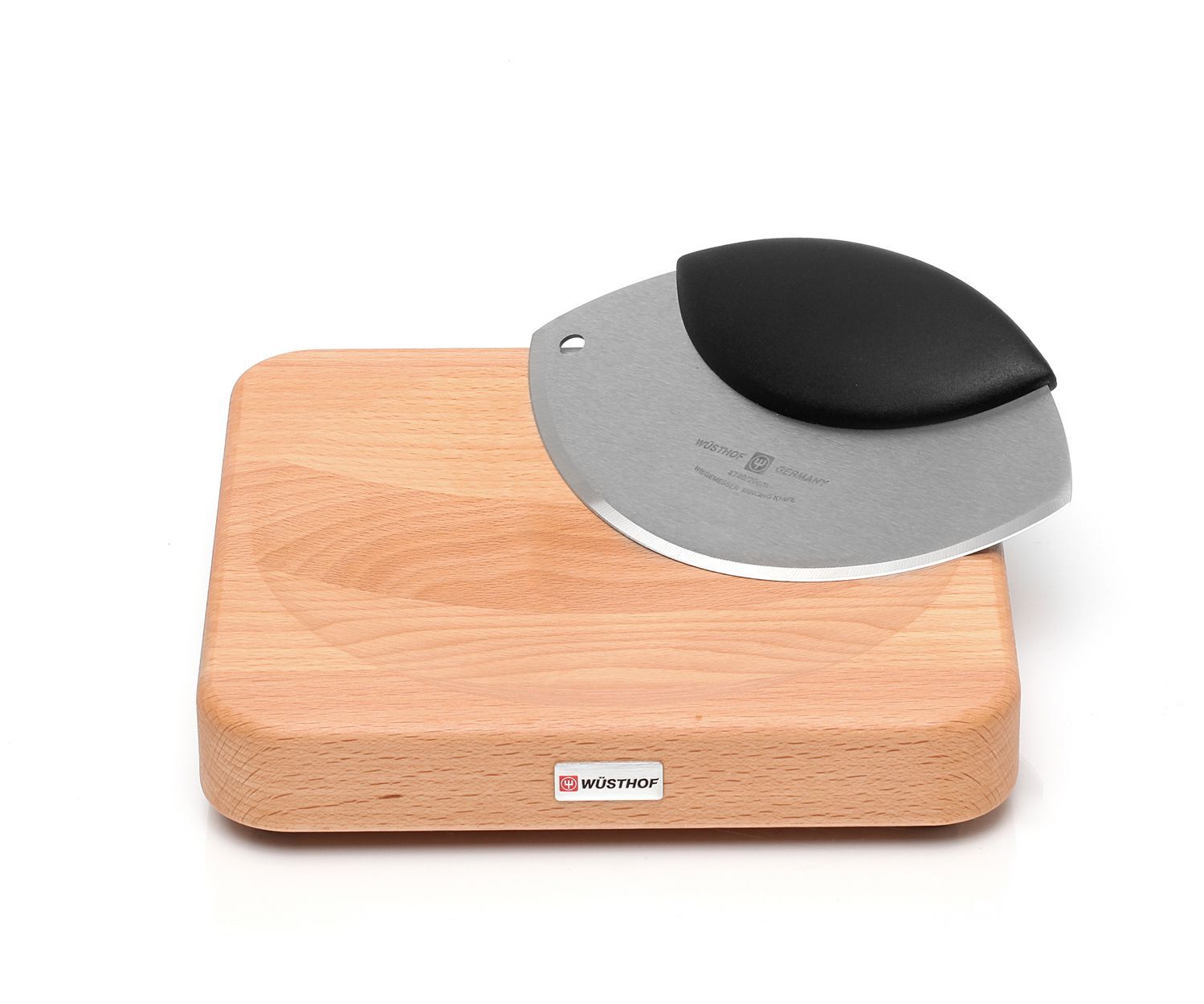 WUSTHOF sada SILVERPOINT 2ks, kolíska + doska na krájanie 19,3x19,3x3,8cm