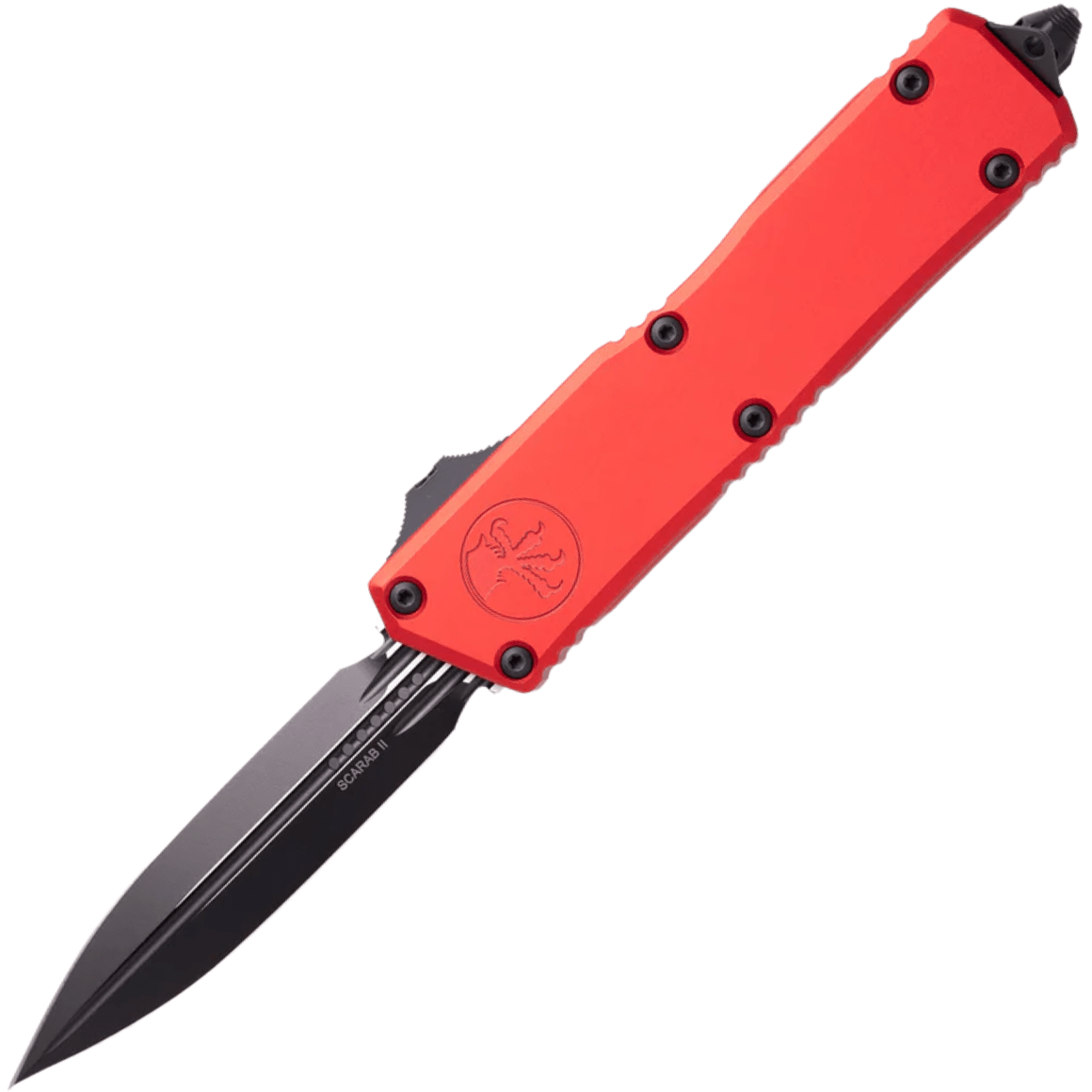 Microtech SCARAB II GEN III EXECUTIVE D/E BLACK STANDARD RED 1175-1RD
