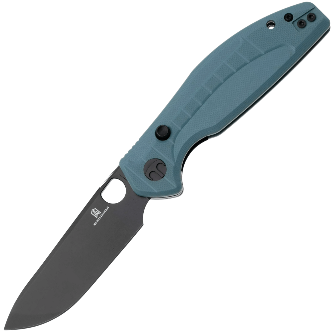 Bestechman Angry Owl D2 Black PVD G10 BMK12C-2