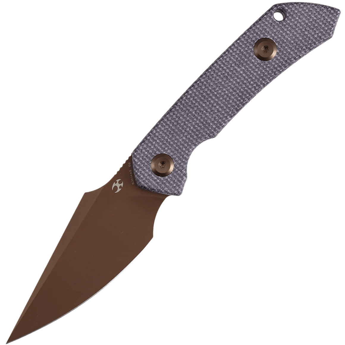 Kansept Fenrir Rose Gold D2 Purple Micarta G3034A5